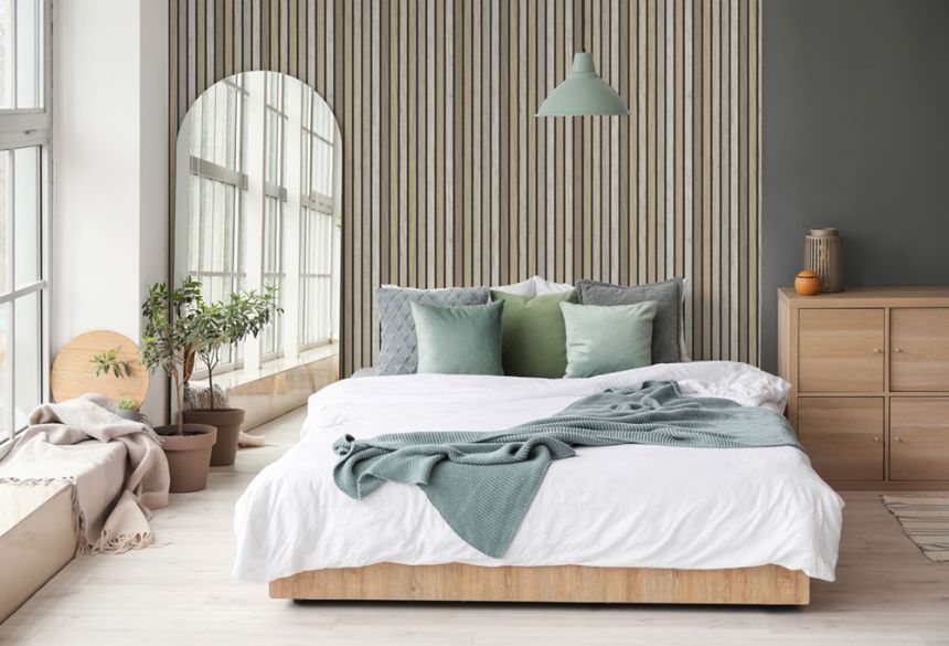 Tapete, Paneele, Lamellen, Holzoptik, B31208, Vavex 2027