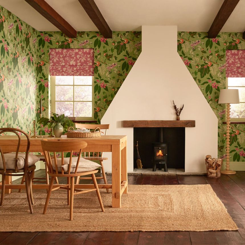 Tapete, grün, Blätter, Früchte, 130281, Concerto, Graham Brown Premium