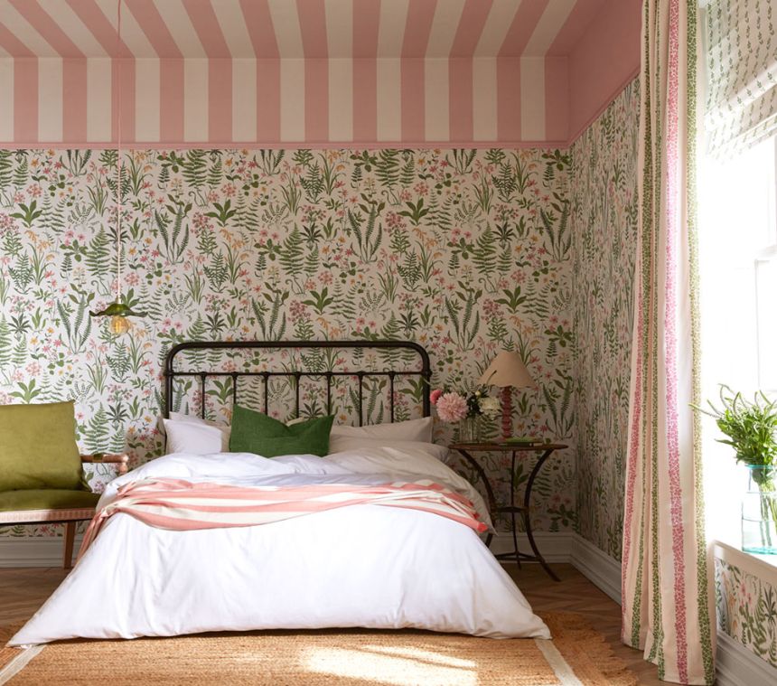 Tapete, creme, Blumen, Farne, 130317, Concerto, Graham Brown Premium