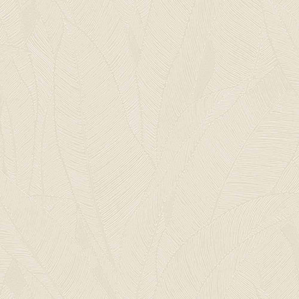 Luxustapete, Weiß-Creme, Blätter, Z16703, Murella 100, Zambaiti Parati