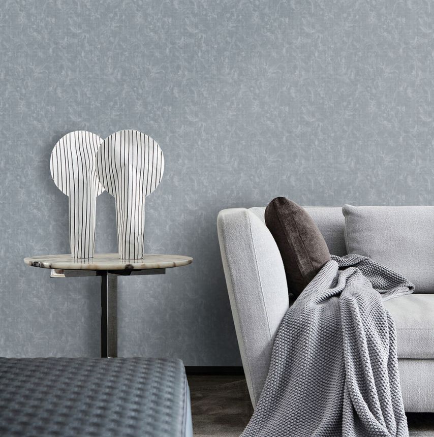 Luxustapete, Grau-Blau, Struktur, Z16709, Murella 100, Zambaiti Parati