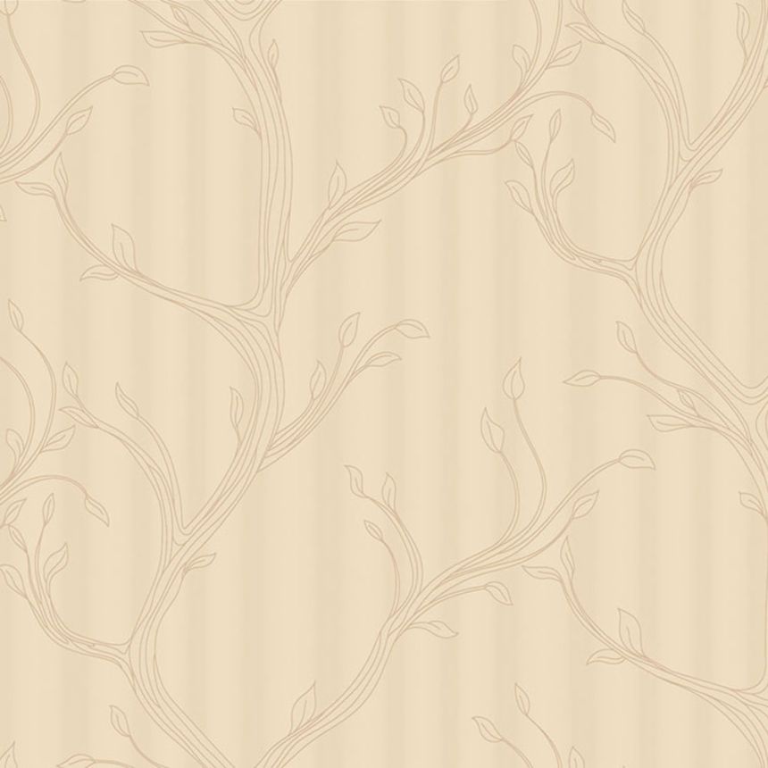 Luxustapete, Beige, Zweige mit Blättern, Z16716, Murella 100, Zambaiti Parati