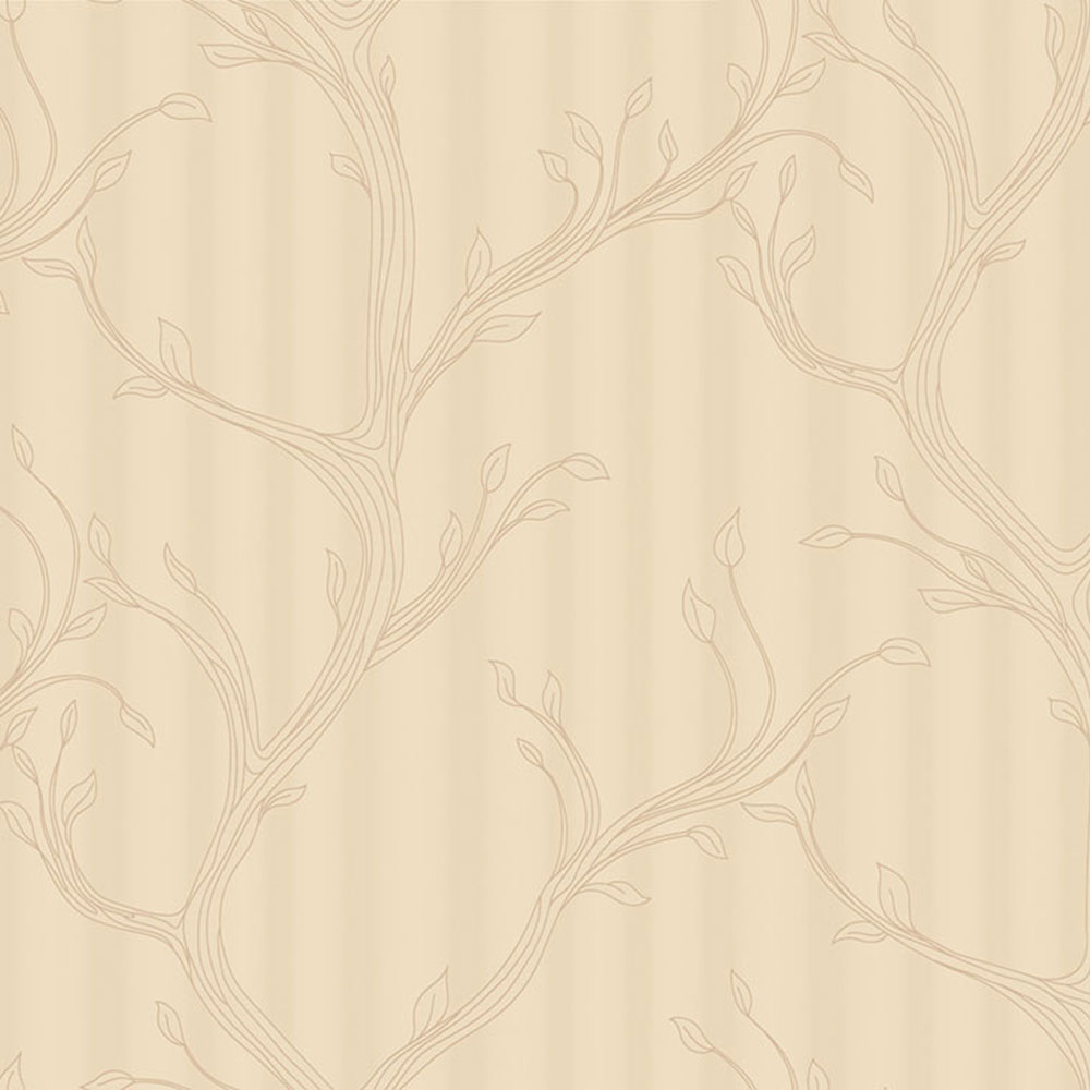 Luxustapete, Beige, Zweige mit Blättern, Z16716, Murella 100, Zambaiti Parati