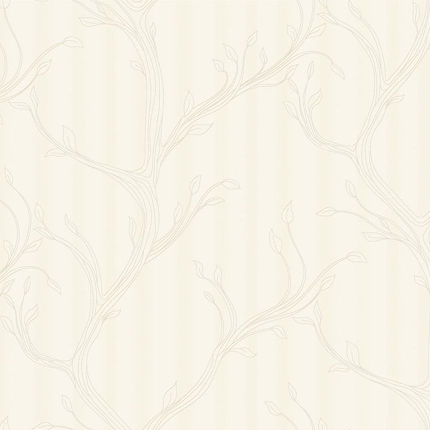 Luxustapete, Creme, Zweige mit Blättern, Z16717, Murella 100, Zambaiti Parati