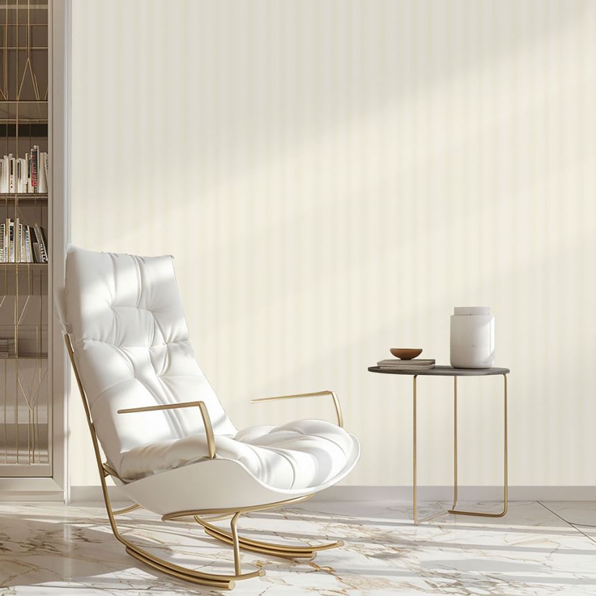 Luxustapete, Creme, Streifeneffekt, Z16718, Murella 100, Zambaiti Parati