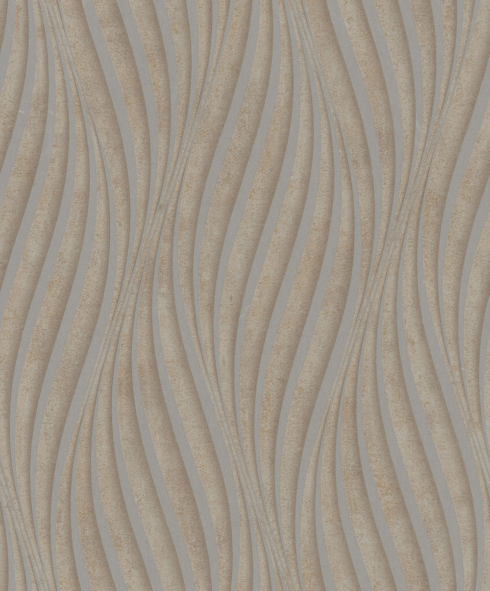 Tapete, Grau-Beige, Grafisches Muster, 34615, Terra, Marburg