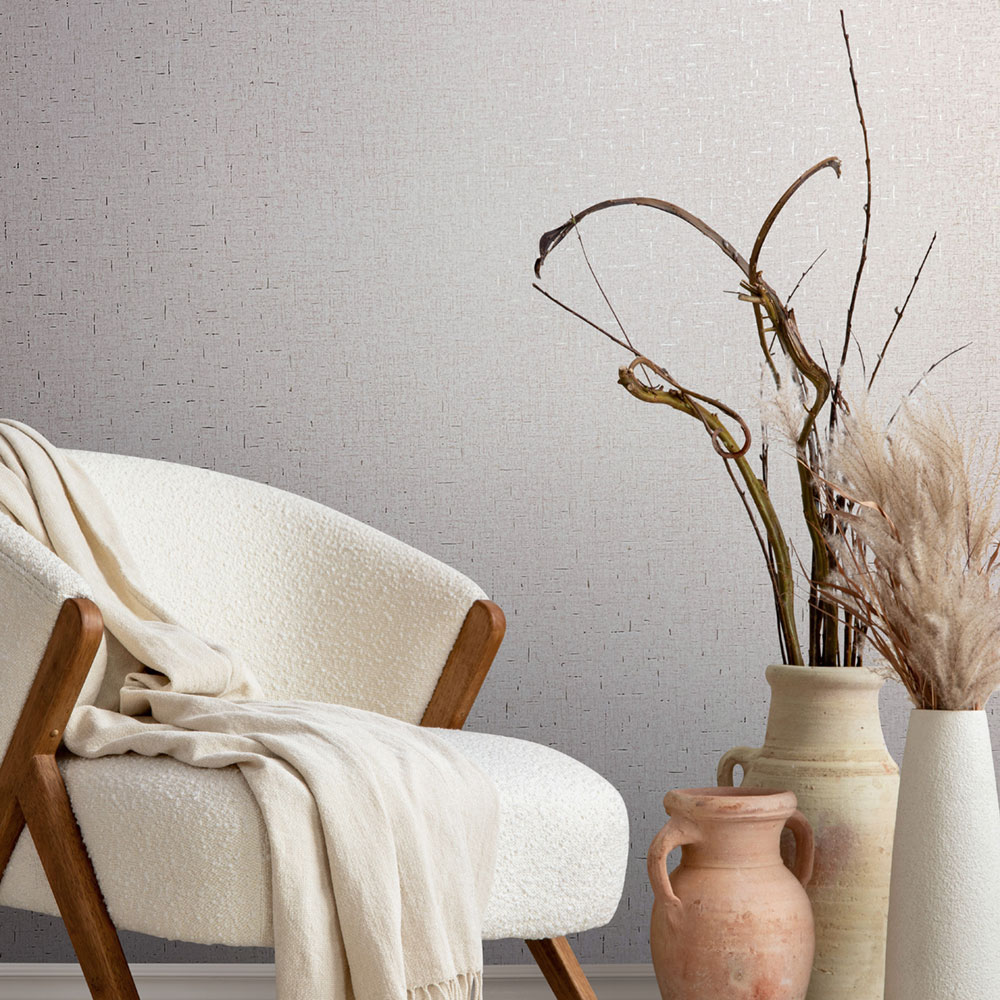 Tapete, beige-silber, Stoffoptik, 35110, City Romance, Marburg