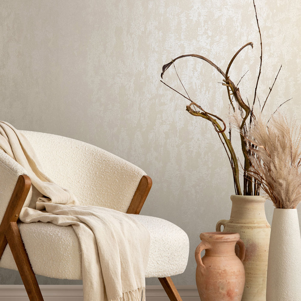 Tapete, beige, Stuckputz, 35128, City Romance, Marburg