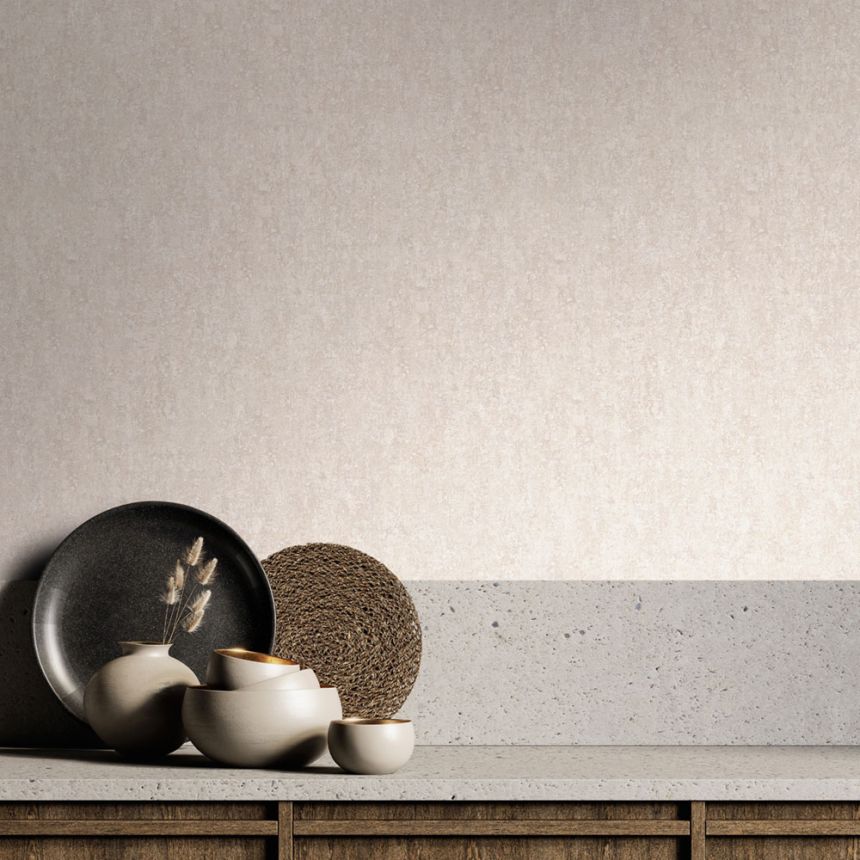 Tapete, beige, Stuckputz, 35138, City Romance, Marburg