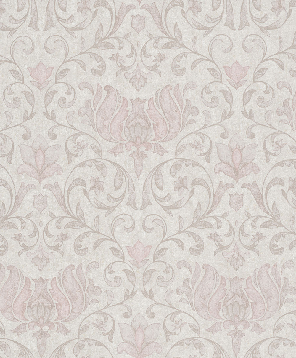 Tapete, grau-beige, rosa, Ornamente, 35149, City Romance, Marburg