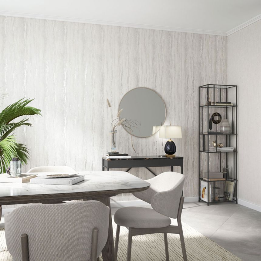 Tapete, grau, Stuckputz, 35155, City Romance, Marburg