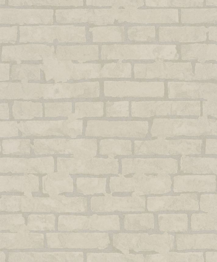 Tapete, Beige, Ziegel, Ziegelwand, 34611, Terra, Marburg