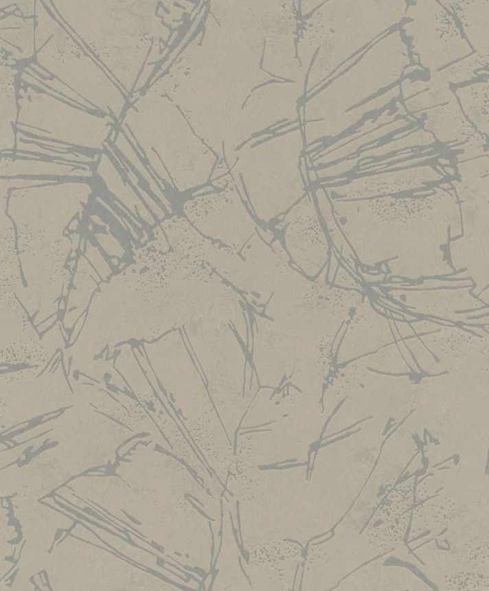 Tapete, Grau-Braun, Grafisches Muster, 34614, Terra, Marburg