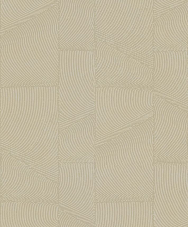 Tapete, Braun-Beige, Grafisches 3D-Muster, 34643, Terra, Marburg