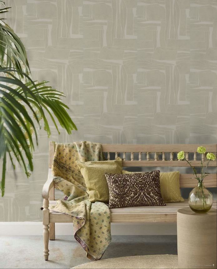 Tapete, Braun-Beige, Steinoptik, 34648, Terra, Marburg