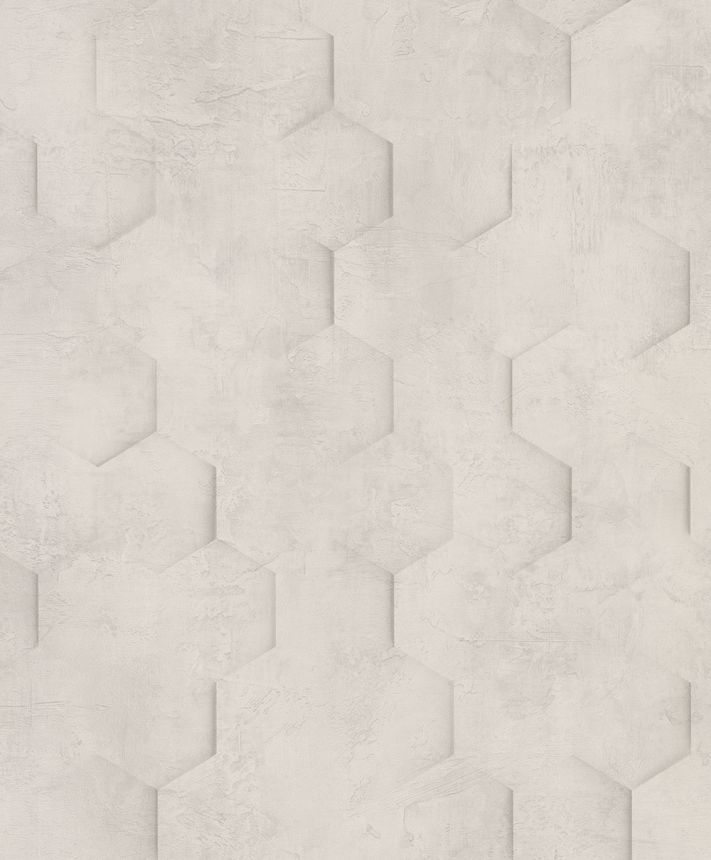 Geometrische Tapete, Creme, Hexagone, 34158, Loft Superior, Marburg