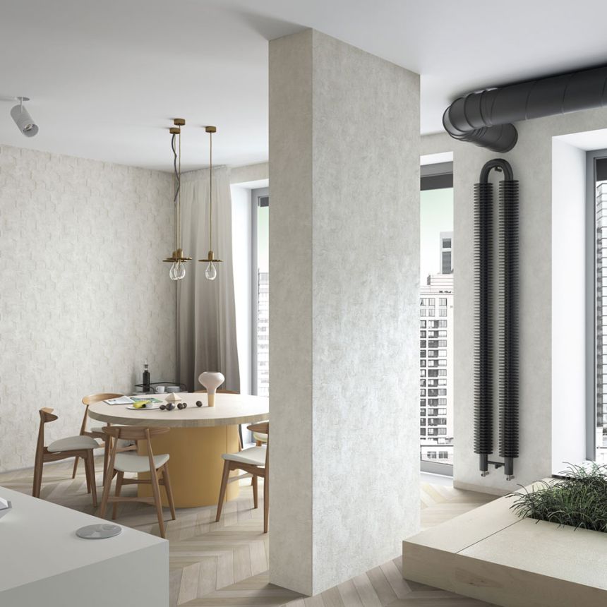 Geometrische Tapete, Creme, Hexagone, 34158, Loft Superior, Marburg