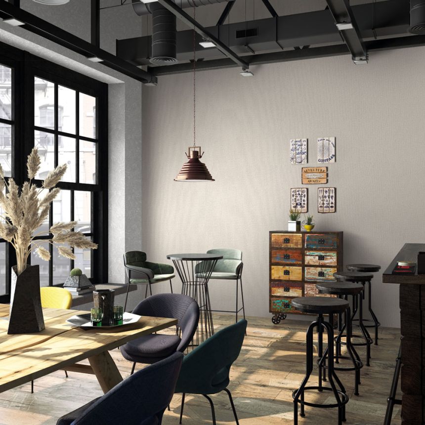 Tapete, Creme-Beige, Textiloptik, 34177, Kumano, Loft Superior, Marburg