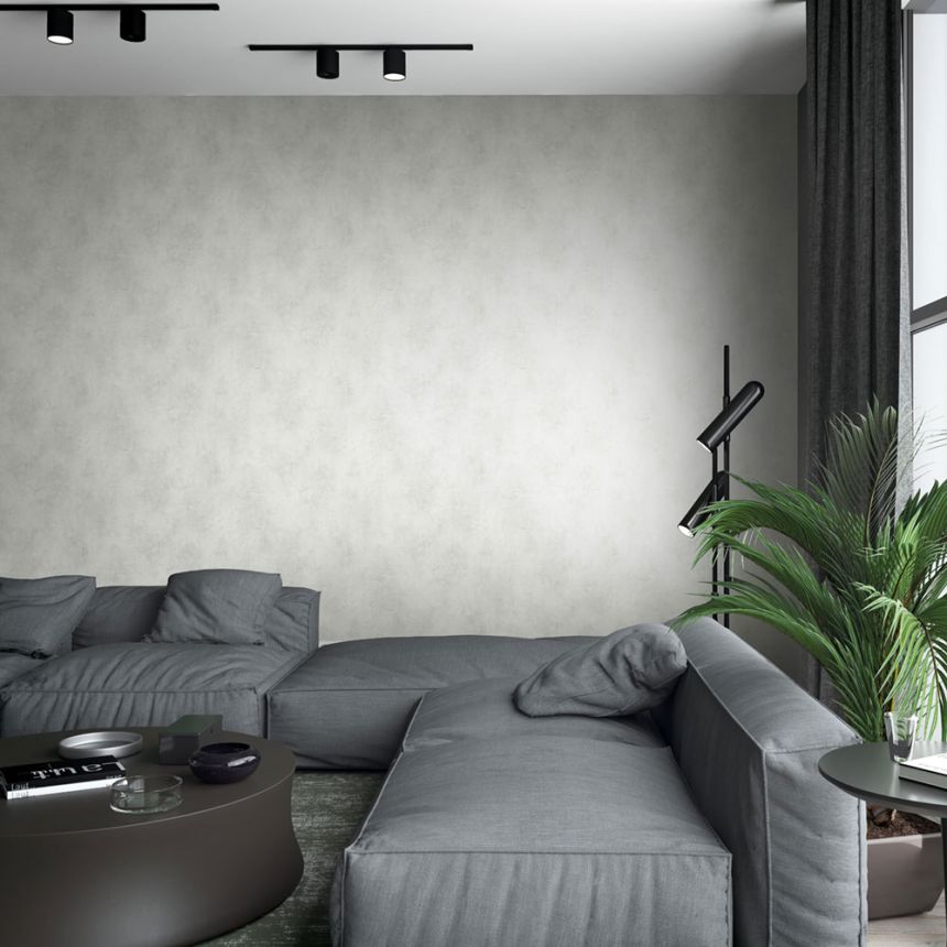 Tapete, Grau, Spachteloptik, 34192, Loft Superior, Marburg