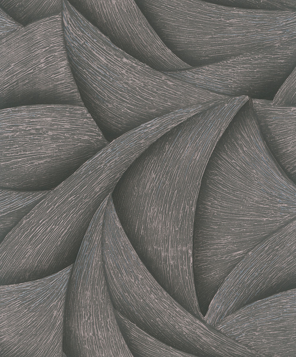Tapete, schwarz-bronze, grafische Linien, 35505, Ritus, Marburg