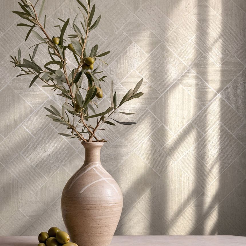 Tapete, beige, geometrisches Muster, 35509, Ritus, Marburg