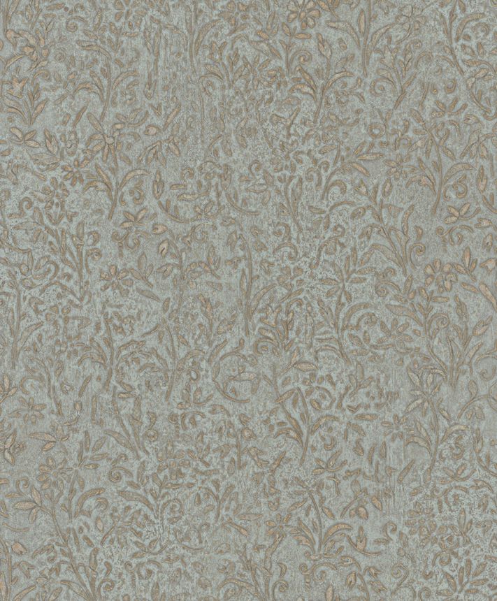 Tapete, blau-gold, Ornamente, 35532, Ritus, Marburg