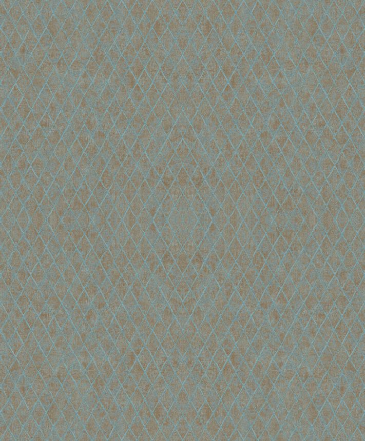 Geometrische Tapete, braun-blau, 35539, Ritus, Marburg