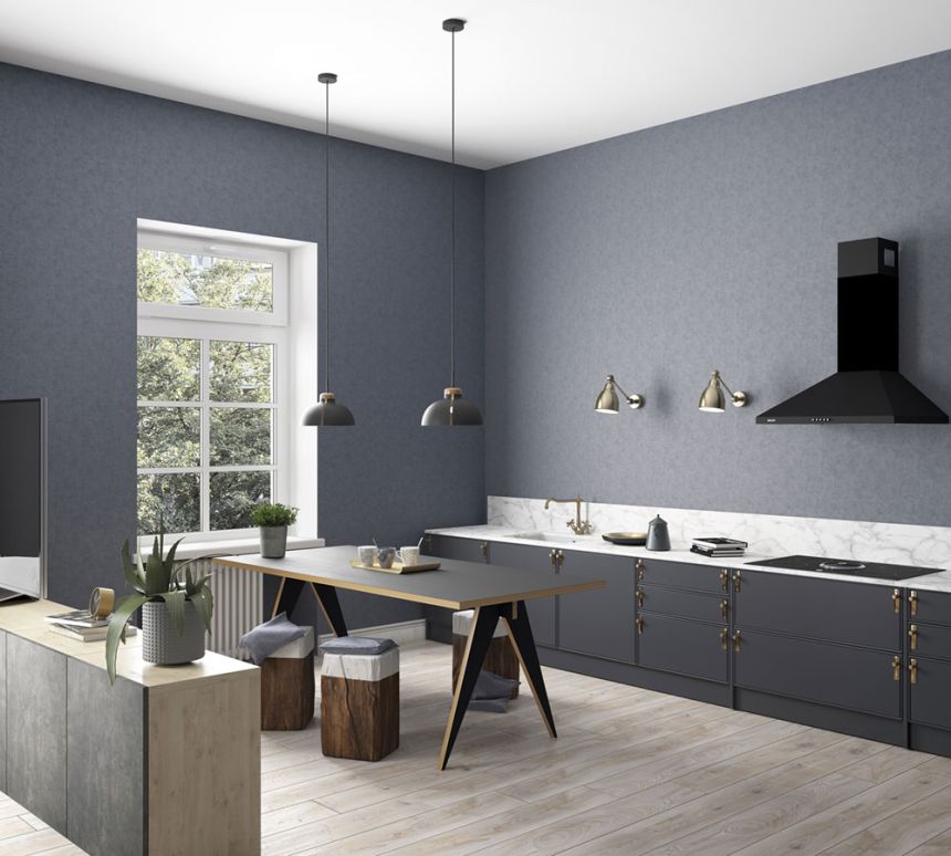 Tapete, Blau, Textiloptik, 32412, Shades, Marburg