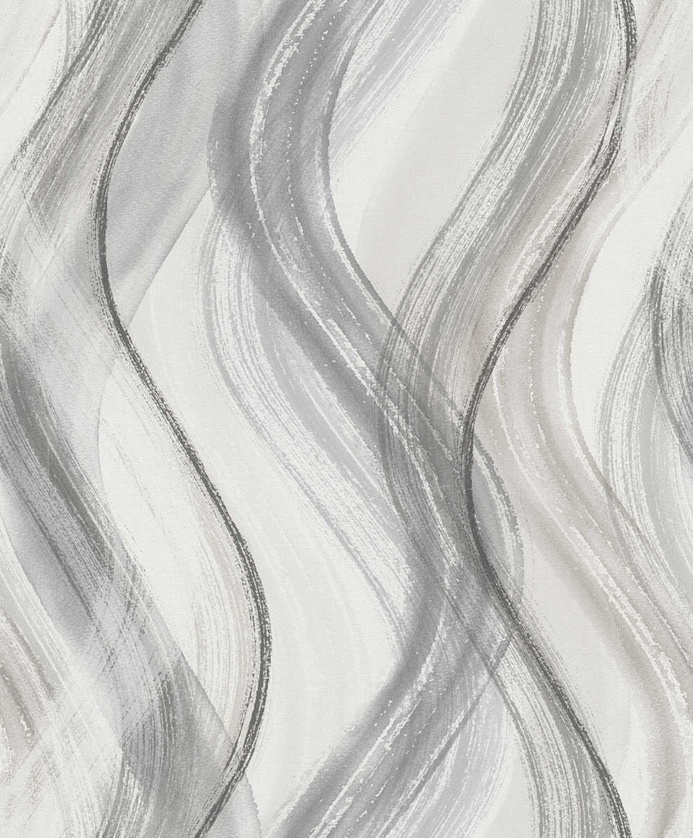 Tapete, Grau-Beige, Wellen, 32446, Shades, Marburg