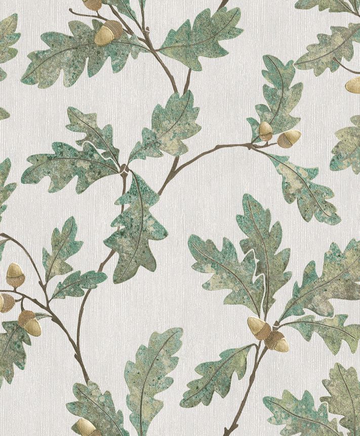 Tapete, grün, Zweige, Blätter, 35379, Timber, Marburg