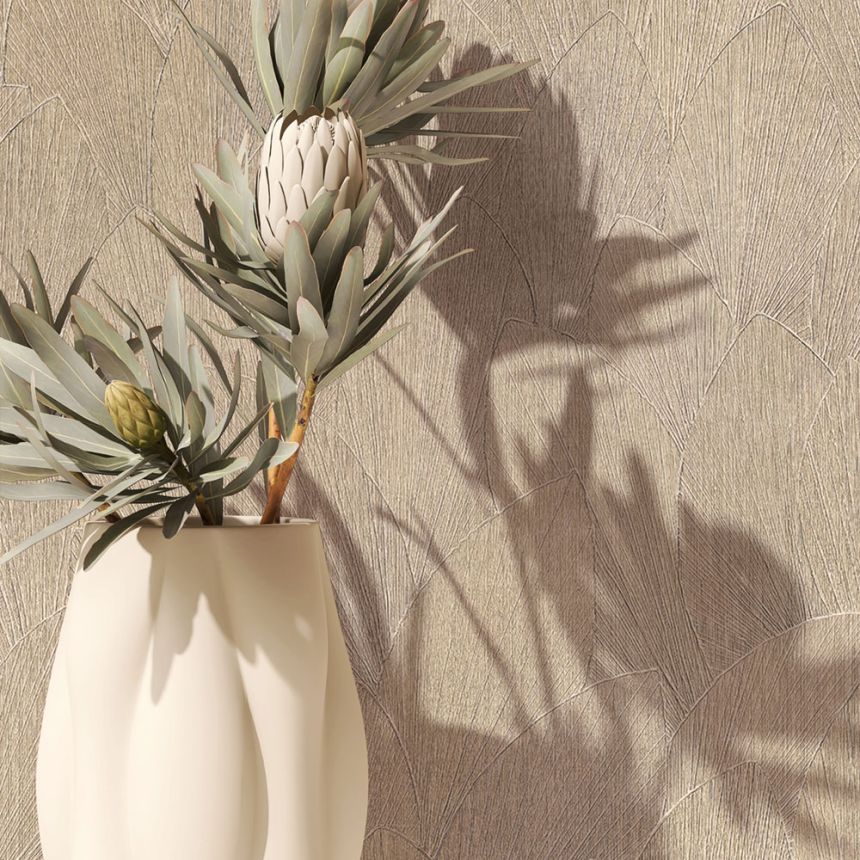 Tapete, beige, Blätter, 35387, Timber, Marburg