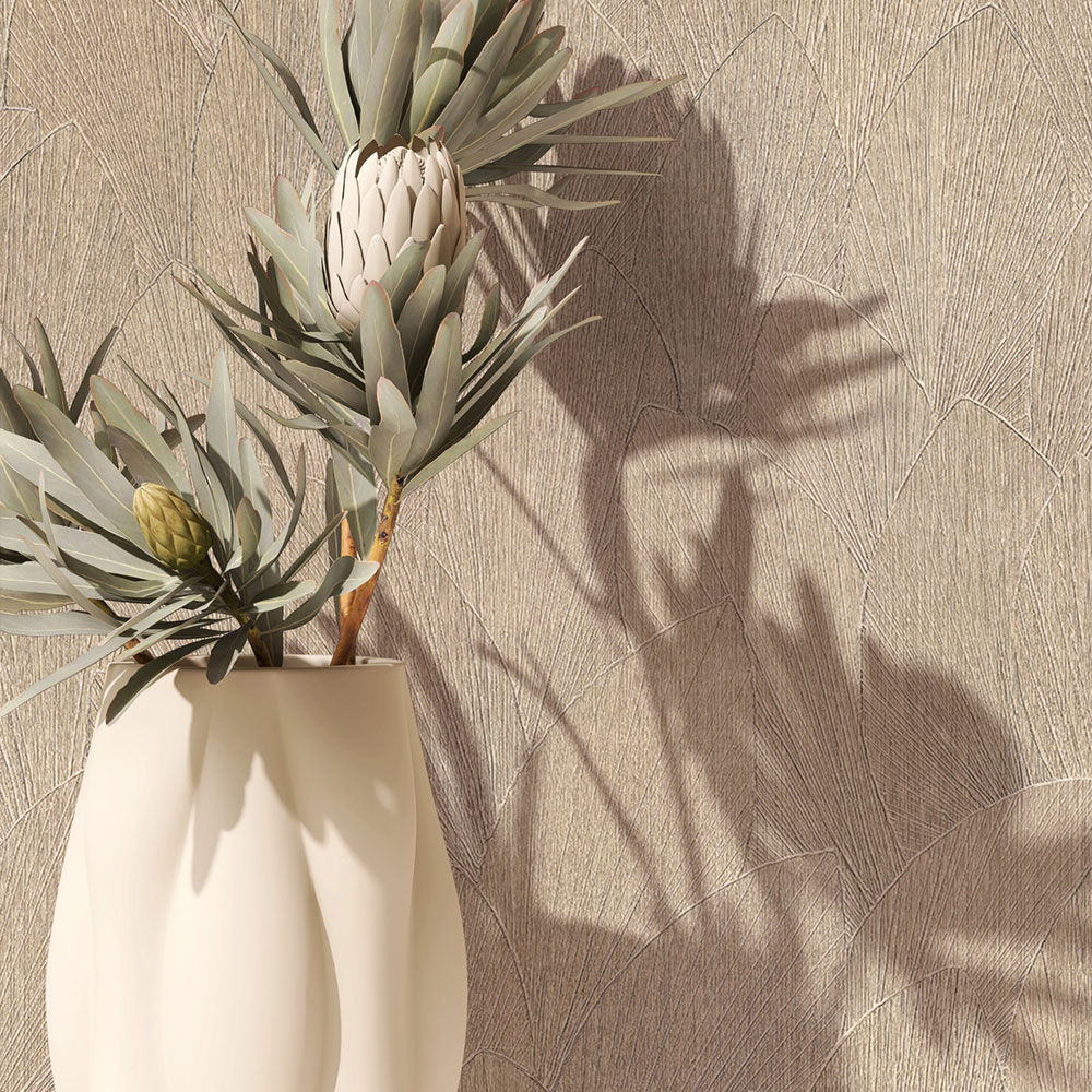 Tapete, beige, Blätter, 35387, Timber, Marburg