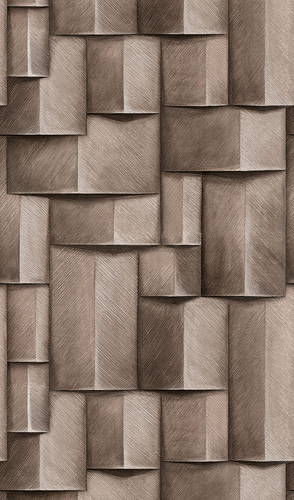 Grafische Bildtapete, braun, 3D-Effekt, 35396, Timber, Marburg