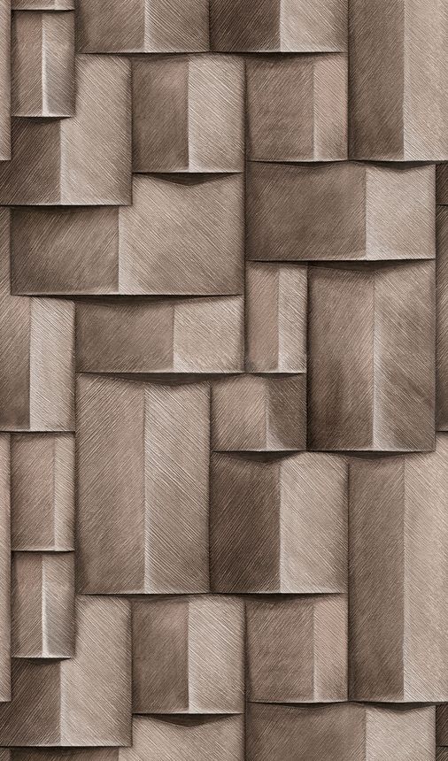 Grafische Bildtapete, braun, 3D-Effekt, 35396, Timber, Marburg