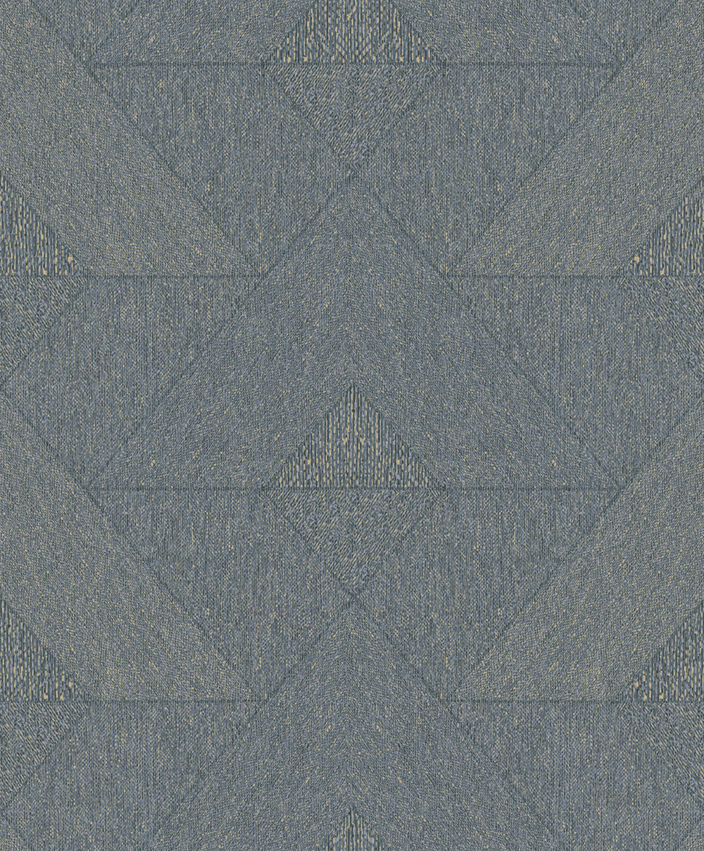 Geometrische Tapete, Blau-Schwarz, 82548, Naomi, Novamur