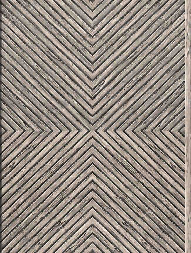 Tapete, Grau-Beige, Holzverkleidungsoptik, 89018, Naomi, Novamur