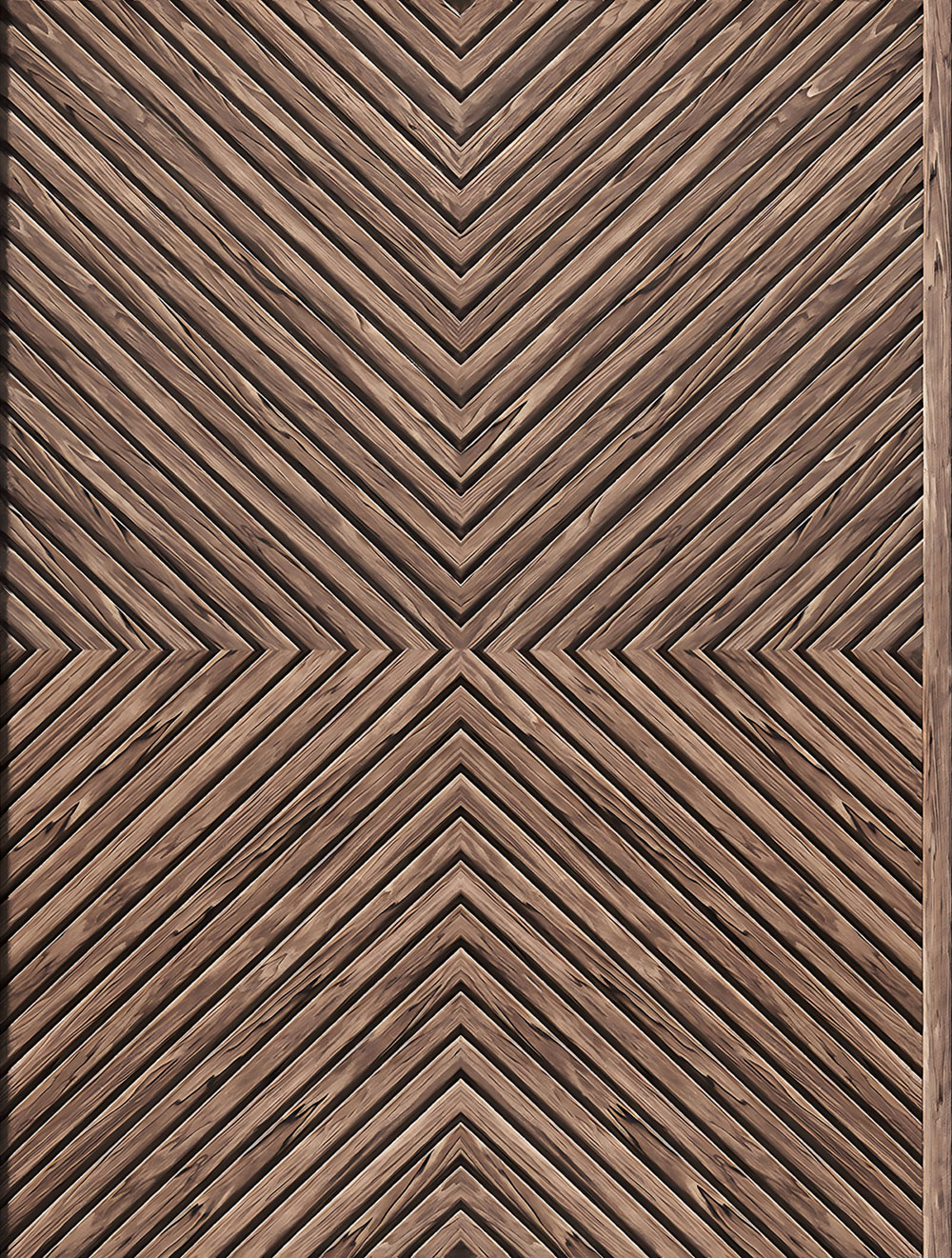 Tapete, Braun, Holzverkleidungsoptik, 89020, Naomi, Novamur