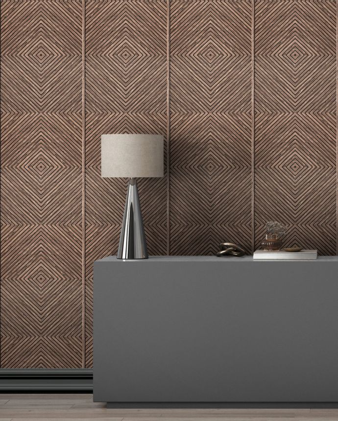 Tapete, Braun, Holzverkleidungsoptik, 89020, Naomi, Novamur