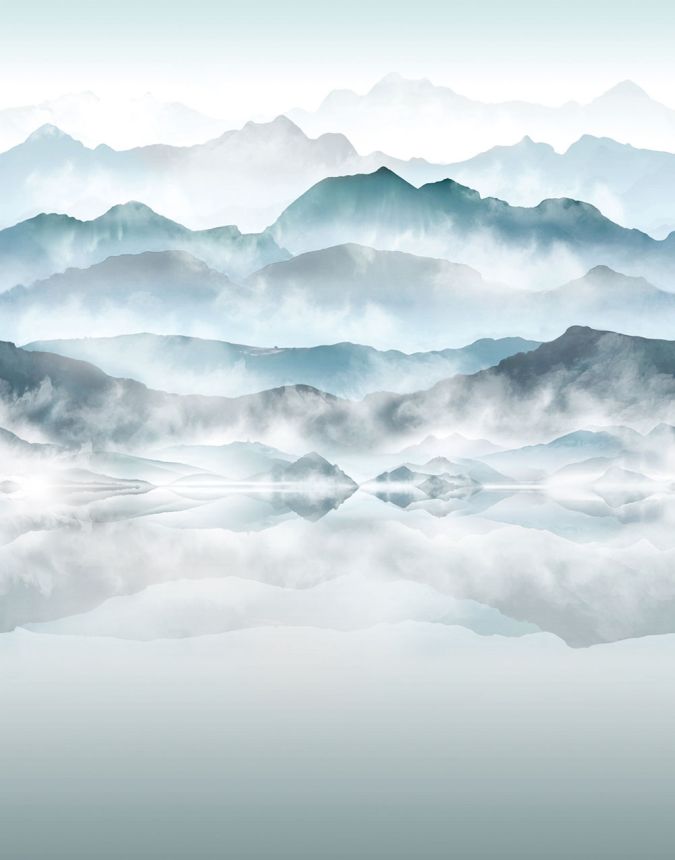 Fototapete, Grau-Blau, Berglandschaft, 96465, Naomi, Novamur