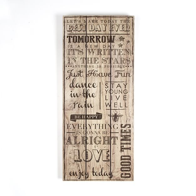 Wood print 102502, Best Day Ever Print On Wood, Wall Art