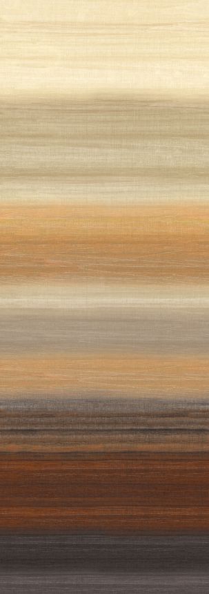 Fototapete, Stoffoptik, orange, braun, Streifen, DGRIC201-260, Serica, Masureel