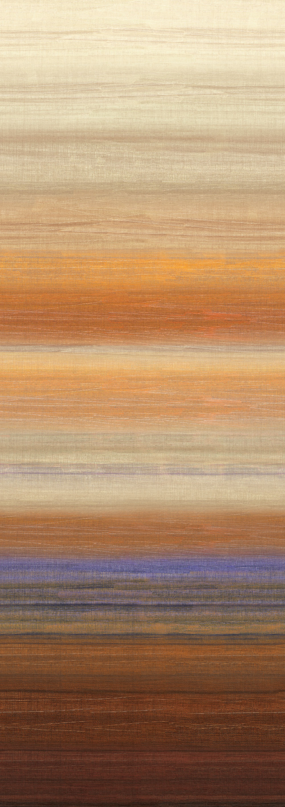 Fototapete, Stoffoptik, orange, beige, Streifen, DGRIC205-300, Serica, Masureel
