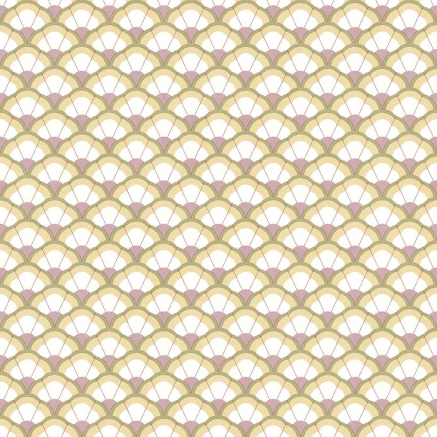 Tapete, Blumen, ocker-lila, 2041, Rio, Parato by Cristiana Masi