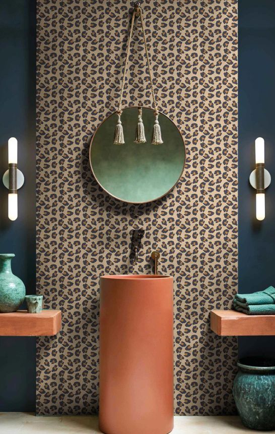 Tapete, Leopardenmuster, braun, 2046, Rio, Parato by Cristiana Masi