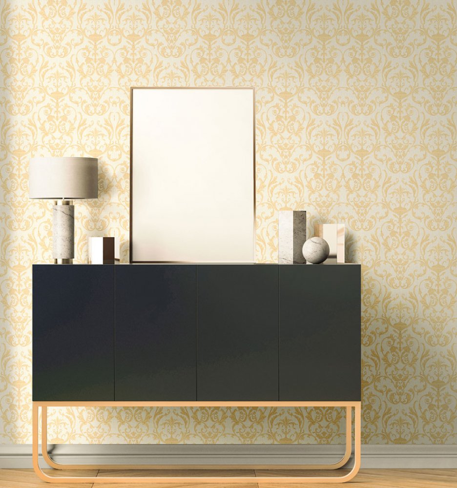 Luxury vinyl wallpaper 95514, Baroque pattern, Ornamenta, Limonta