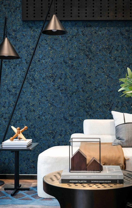 Tapete, blau, Beton, Putzoptik, 2095, Rio, Parato by Cristiana Masi