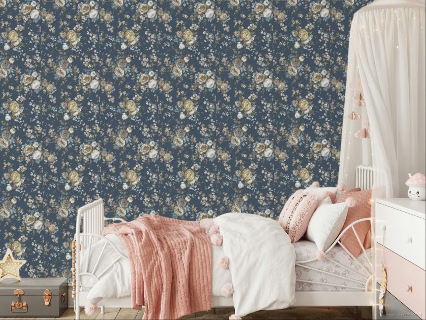 Tapete, blau, Blumen, 8313, Blooming Garden 2, Parato by Cristiana Masi