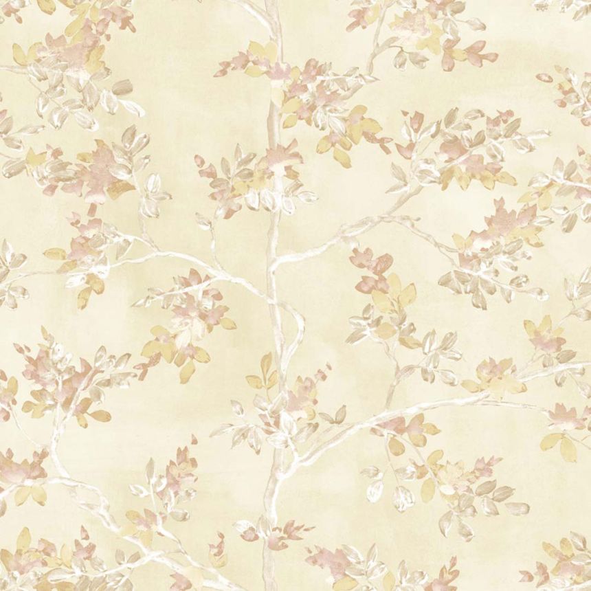 Tapete, beige, Bäume, Blätter, 8320, Blooming Garden 2, Parato by Cristiana Masi
