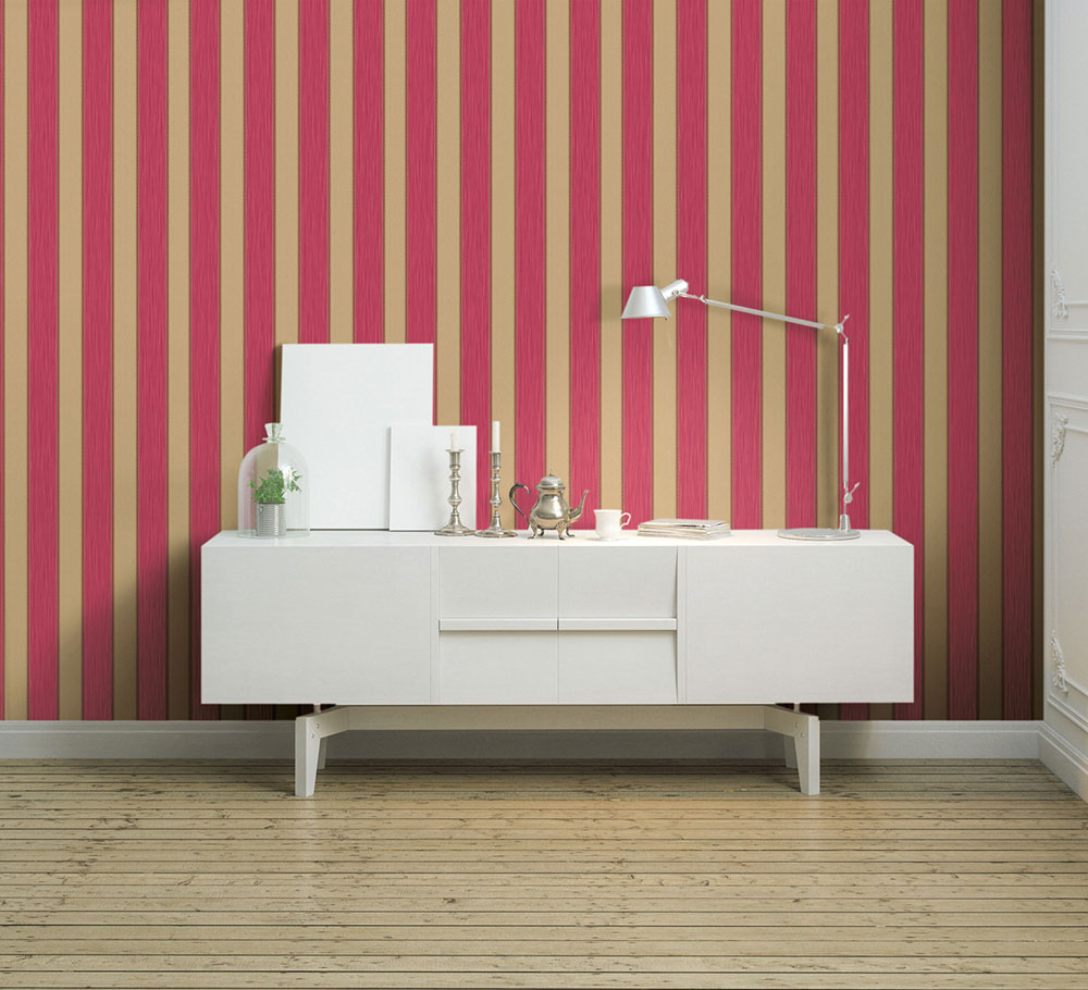 Luxury vinyl wallpaper 95232, Stripes, Ornamenta, Limonta