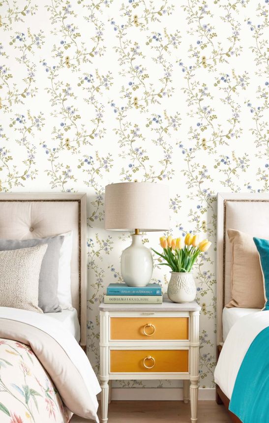 Tapete, blau, Blumen, 8357, Blooming Garden 2, Parato by Cristiana Masi